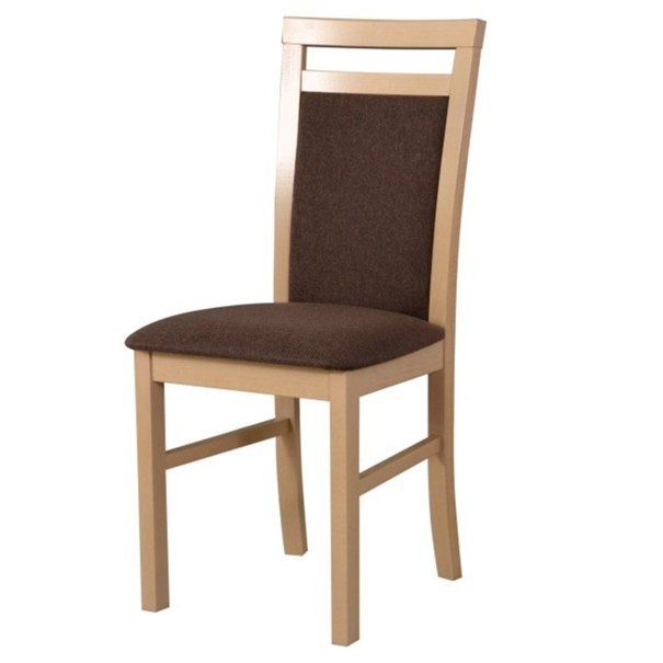 Jídelní židle MILAN 5 dub sonoma/hnědá