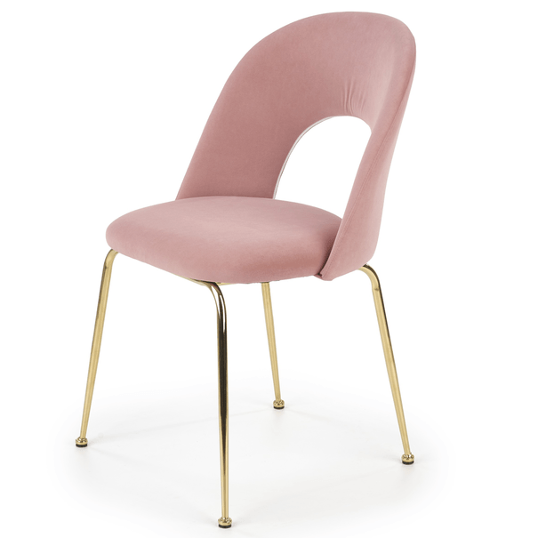 Jídelní židle SCK-385 růžová/zlatá