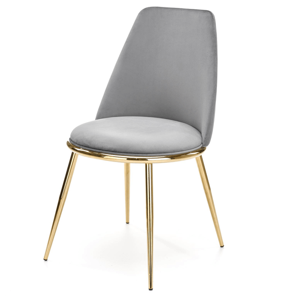 Jídelní židle SCK-460 šedá/zlatá