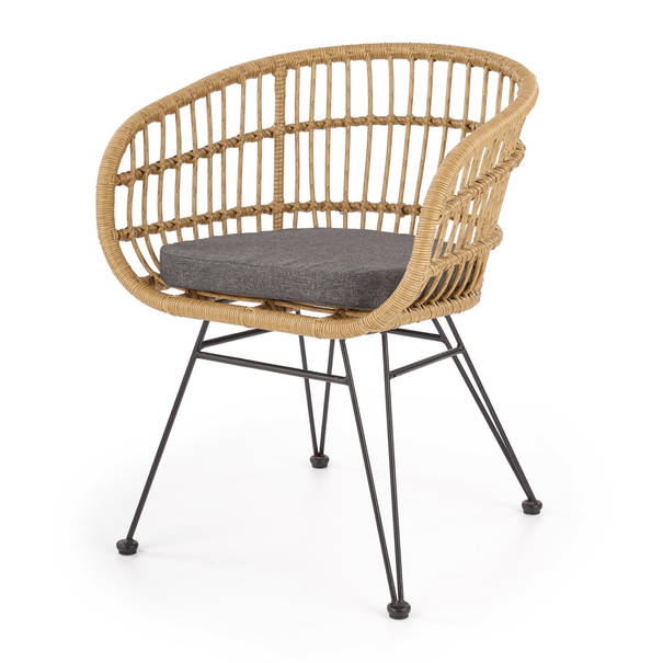 Jídelní židle SCK-456 přírodní/šedá