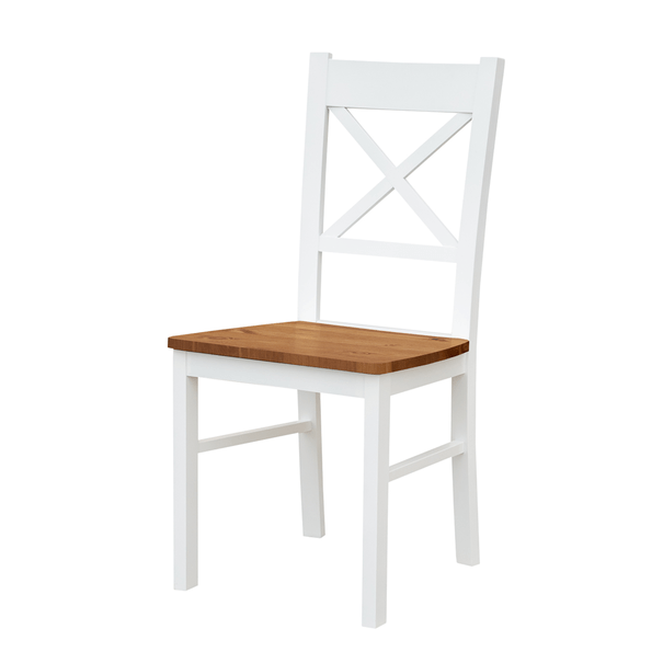 Jídelní židle BELLU dub/bílá