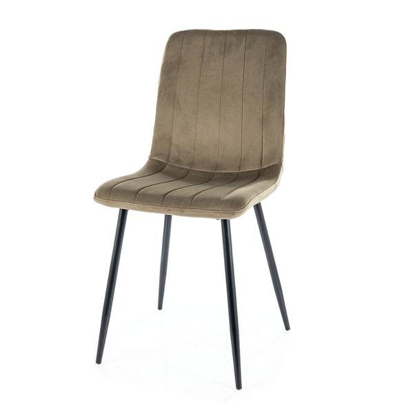 Jídelní židle OLON olivová/černá