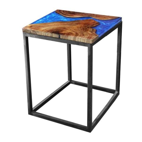 Odkládací stolek RESIN 40x40 cm